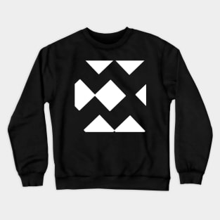 White Diamond Squares Crewneck Sweatshirt